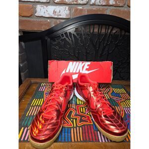 Nike Gato LV8 Metallic Crimson Indoor Soccer Futsal Shoes Mens 11 IB3566-600